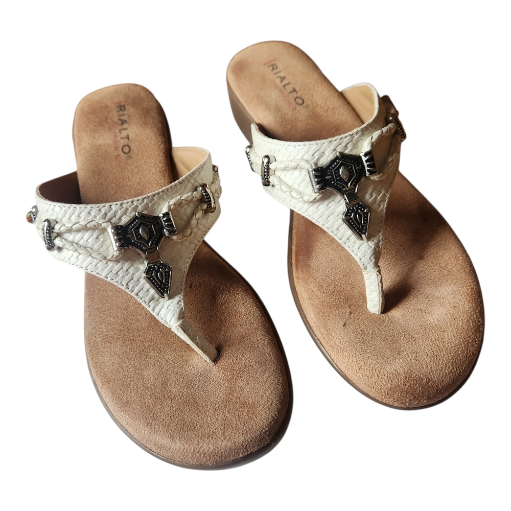 Rialto "Bailee" Boho Sandals With Embellishments Size 8.5